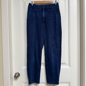 Anthropologie Pilcro High-Waisted Carpenter Pocket Tapered Leg Jeans. Size 26